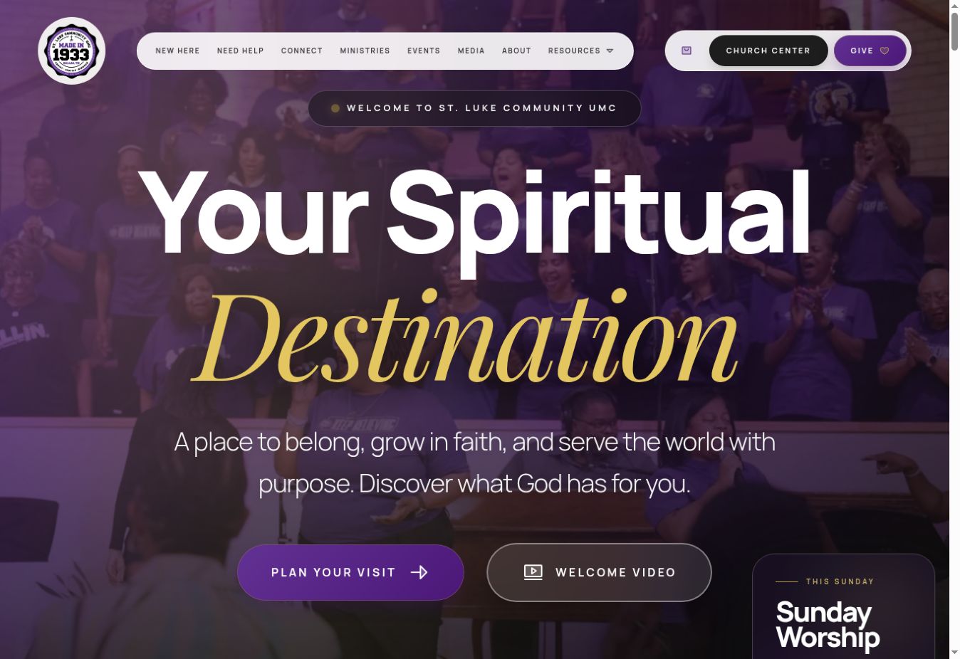 St. Luke Community UMC website and community calendar